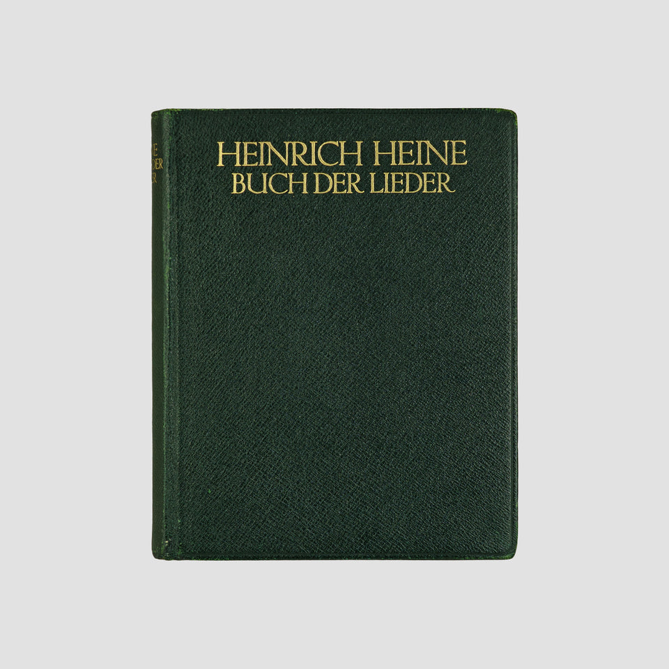 livro Buch der Lieder de Heinrich Heine edição circa 1900