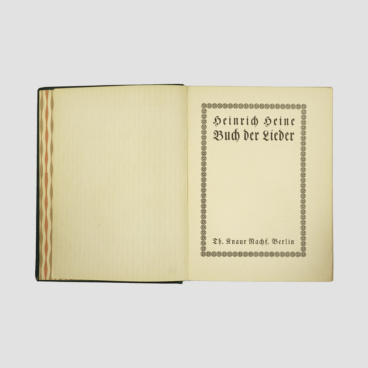 livro Buch der Lieder de Heinrich Heine edição circa 1900