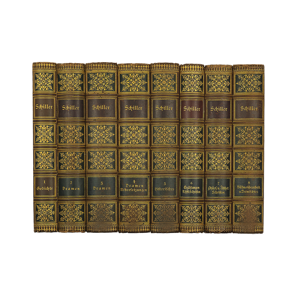 SCHILLER, Friedrich (1759-1805). Schillers Werke (Bibliographische Institut, Leipzig, 1885), 8 vols.