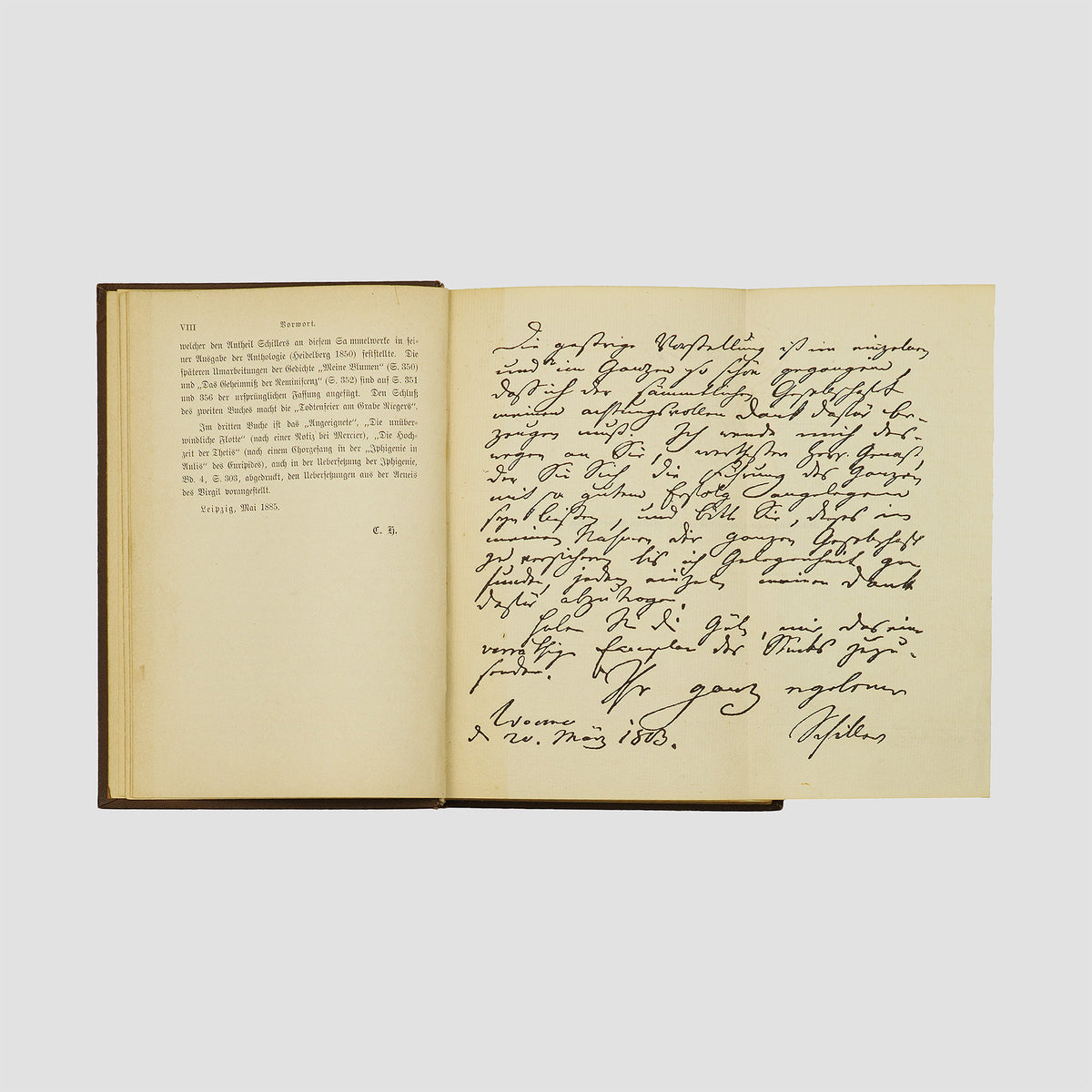 SCHILLER, Friedrich (1759-1805). Schillers Werke (Bibliographische Institut, Leipzig, 1885), 8 vols.