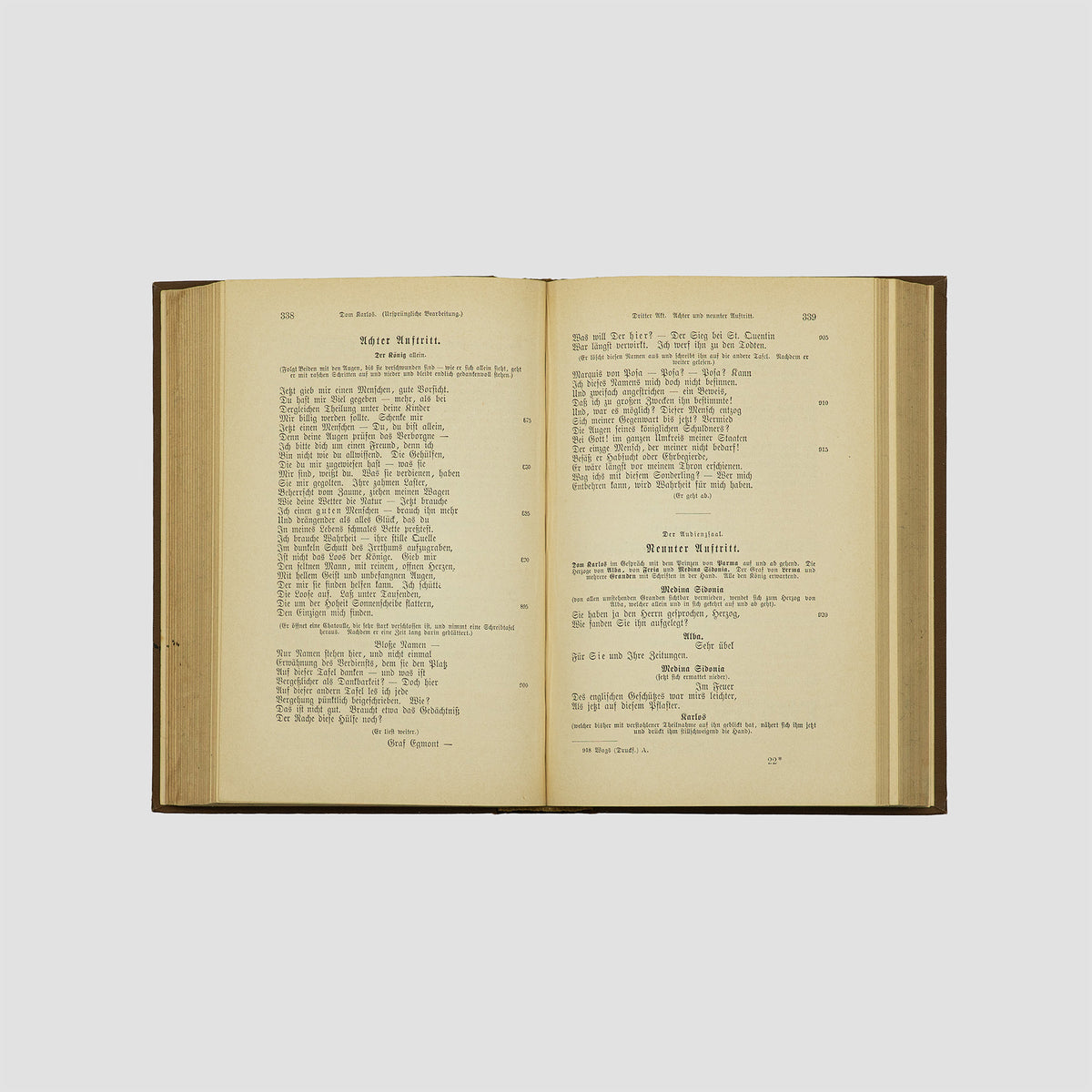SCHILLER, Friedrich (1759-1805). Schillers Werke (Bibliographische Institut, Leipzig, 1885), 8 vols.