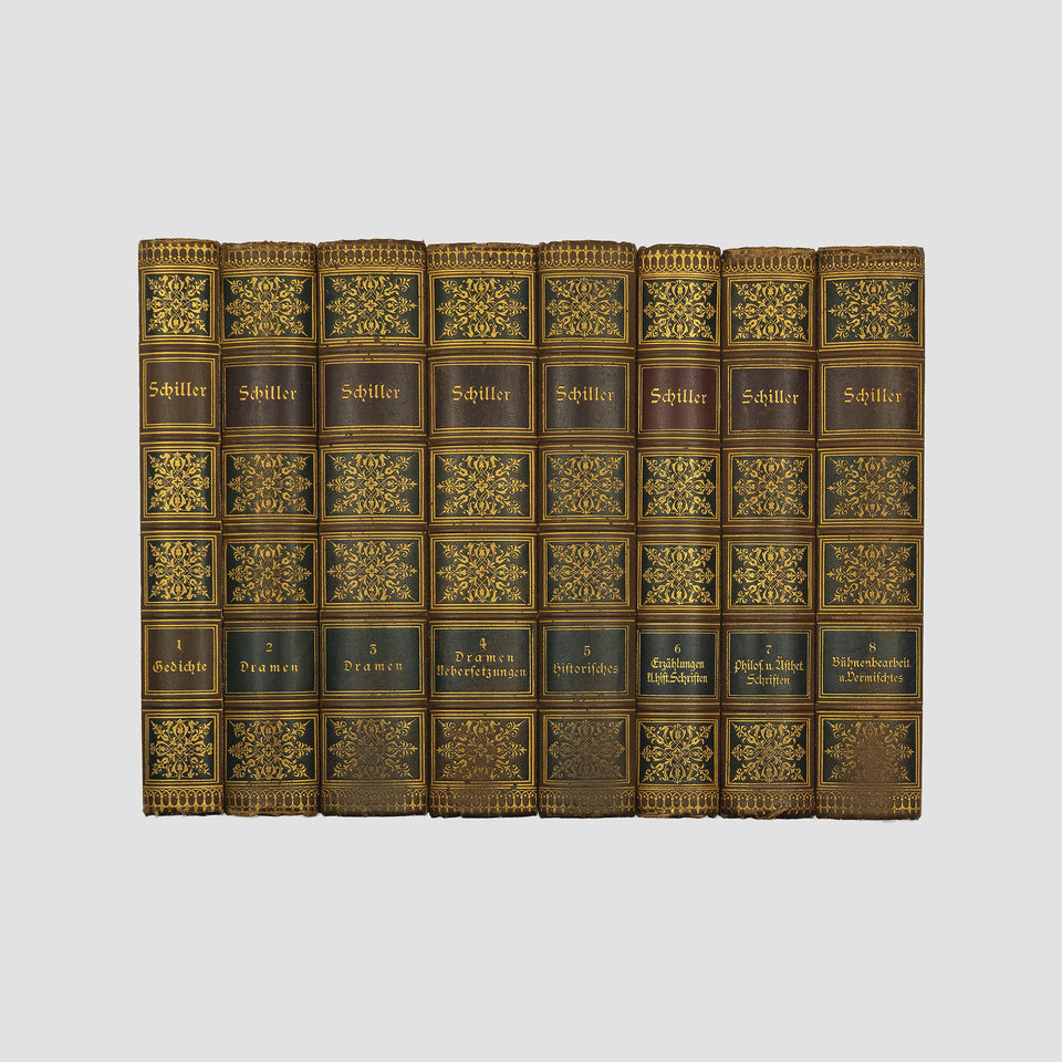 SCHILLER, Friedrich (1759-1805). Schillers Werke (Bibliographische Institut, Leipzig, 1885), 8 vols.