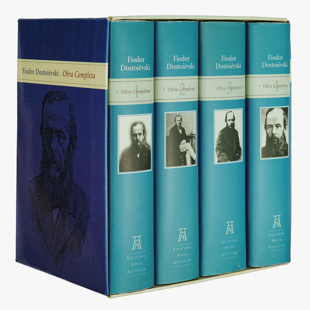 Fiodor DOSTOIÉVSKI (1821-1881). Obra completa (Editora Nova Aguilar, Rio de Janeiro, 2004), 4 vols.