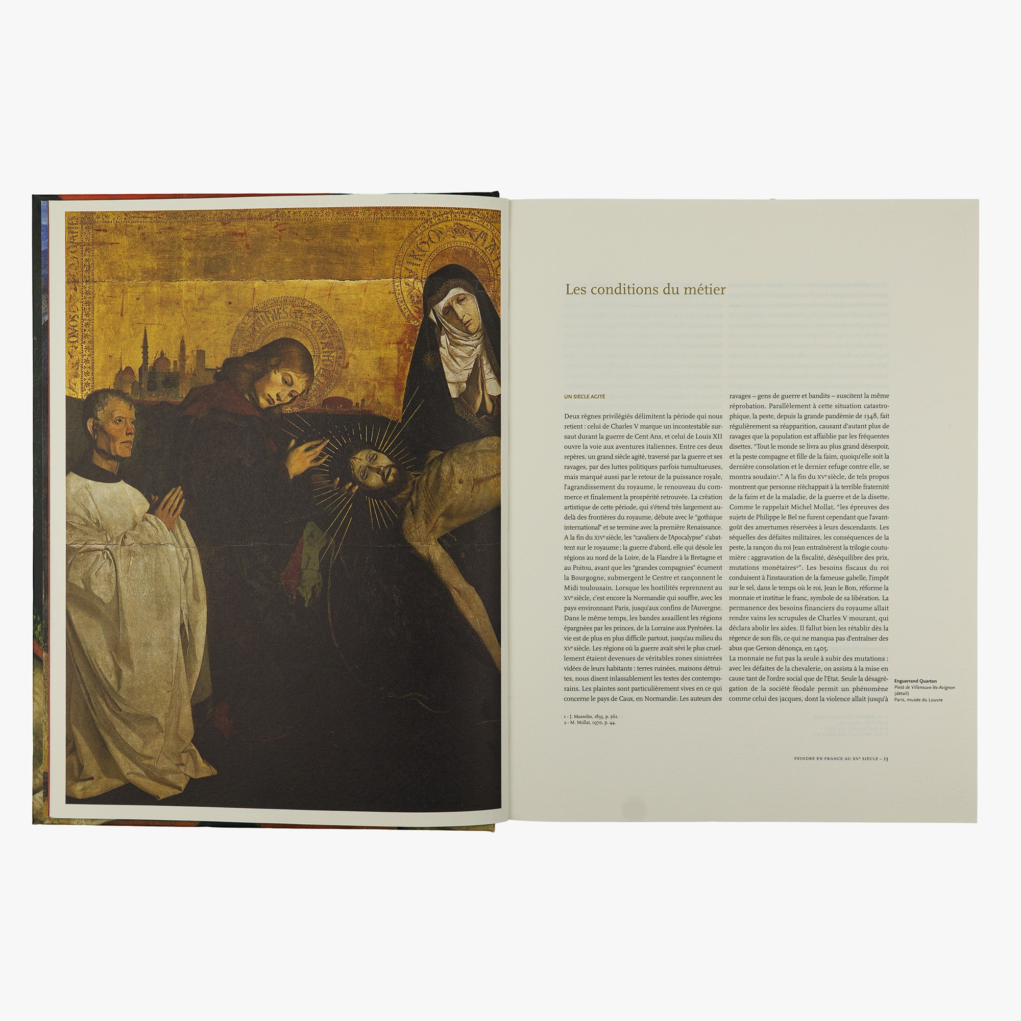 BOTTINEAU-FUCHS, Yves (1939- ). Peindre en France au XVe siècle (Actes Sud, Arles, 2006).