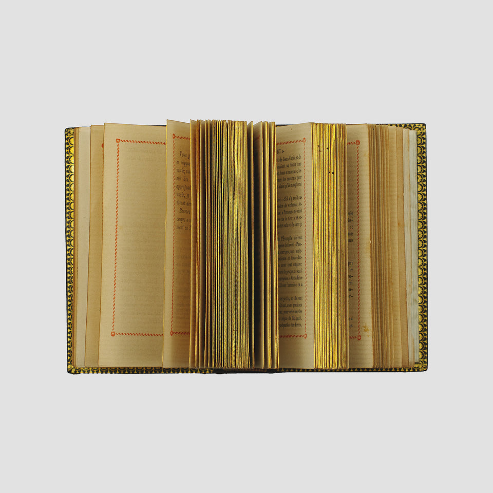 livro Méditations sur l’Eucharistie de Bossuet edição 1872 encadernação original em couro
