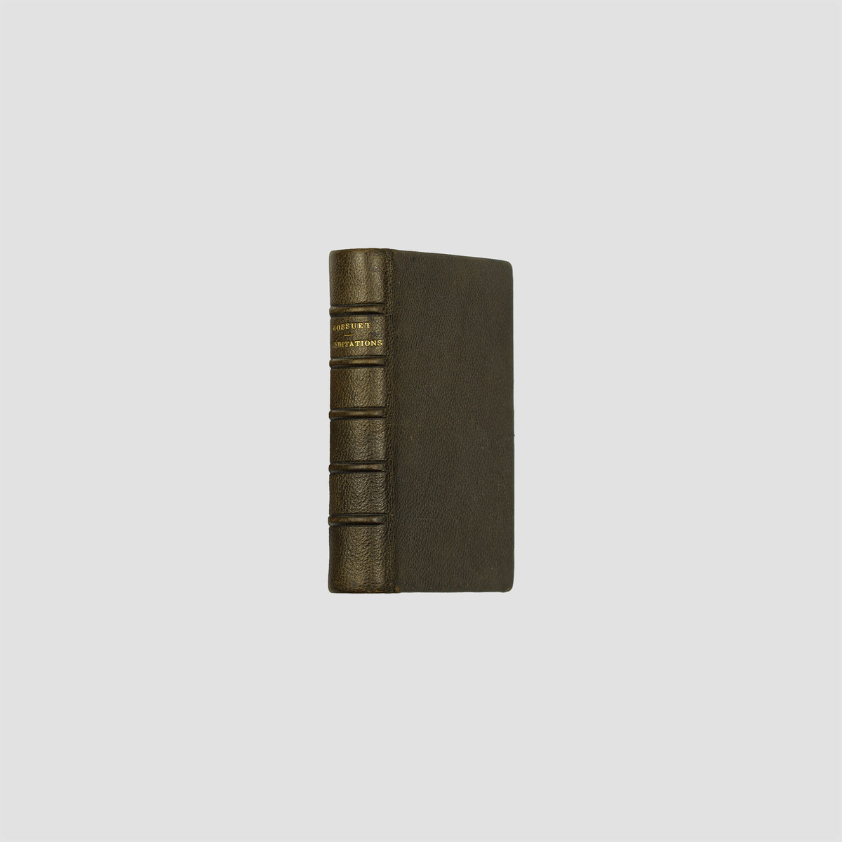 livro Méditations sur l’Eucharistie de Bossuet edição 1872 encadernação original em couro