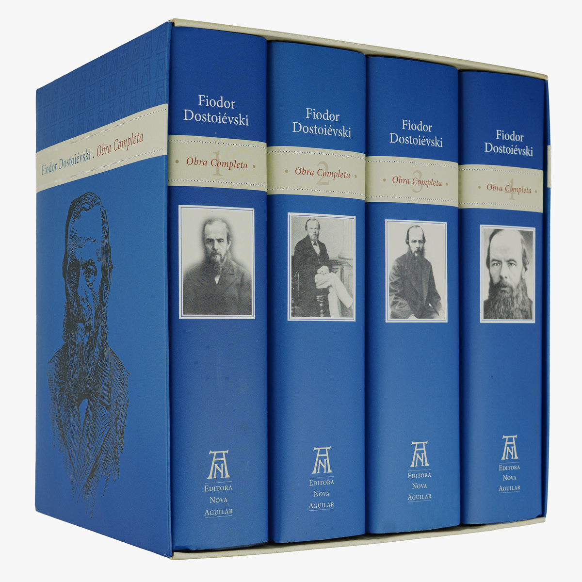 DOSTOIÉVSKI (1821–1881): Obra completa; BAUDELAIRE (1821–1867): Poesia e prosa; CERVANTES (1547–1616): Dom Quixote; POE (1809–1849): Ficção completa; SHAKESPEARE (1564–1616): Teatro completo; WILDE (1854–1900): Obra completa — 10 vols.