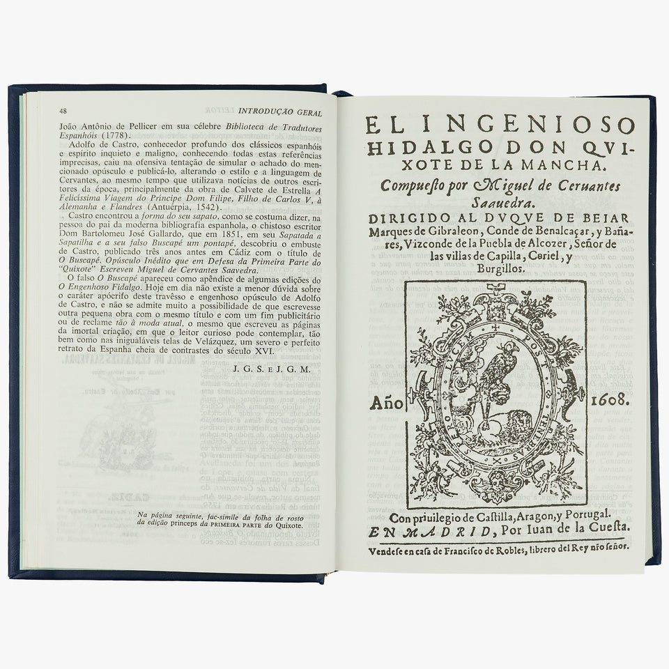CERVANTES, Miguel de (1547–1616). Dom Quixote de La Mancha (Editora Nova Aguilar, Rio de Janeiro, 2004).