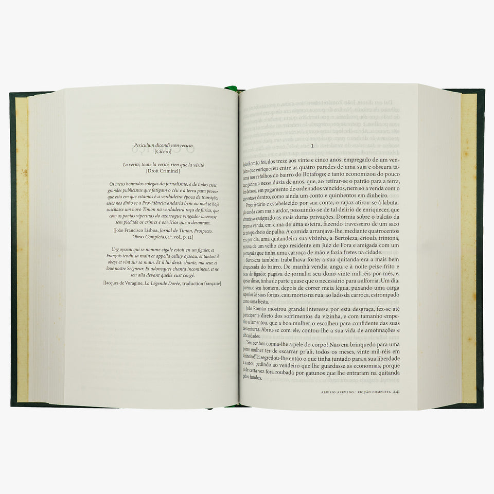 AZEVEDO, Aluísio (1857-1913). Ficção completa (Editora Nova Aguilar, Rio de Janeiro, 2005), 2 vols.