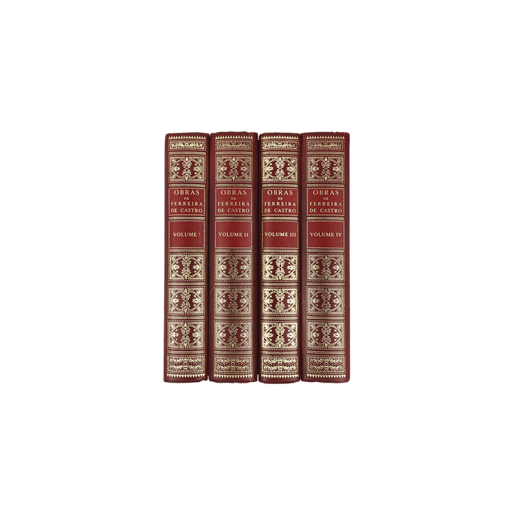 CASTRO, Ferreira de (1898–1974). Obras (Lello & Irmão, Porto, 1979), 4 vols.