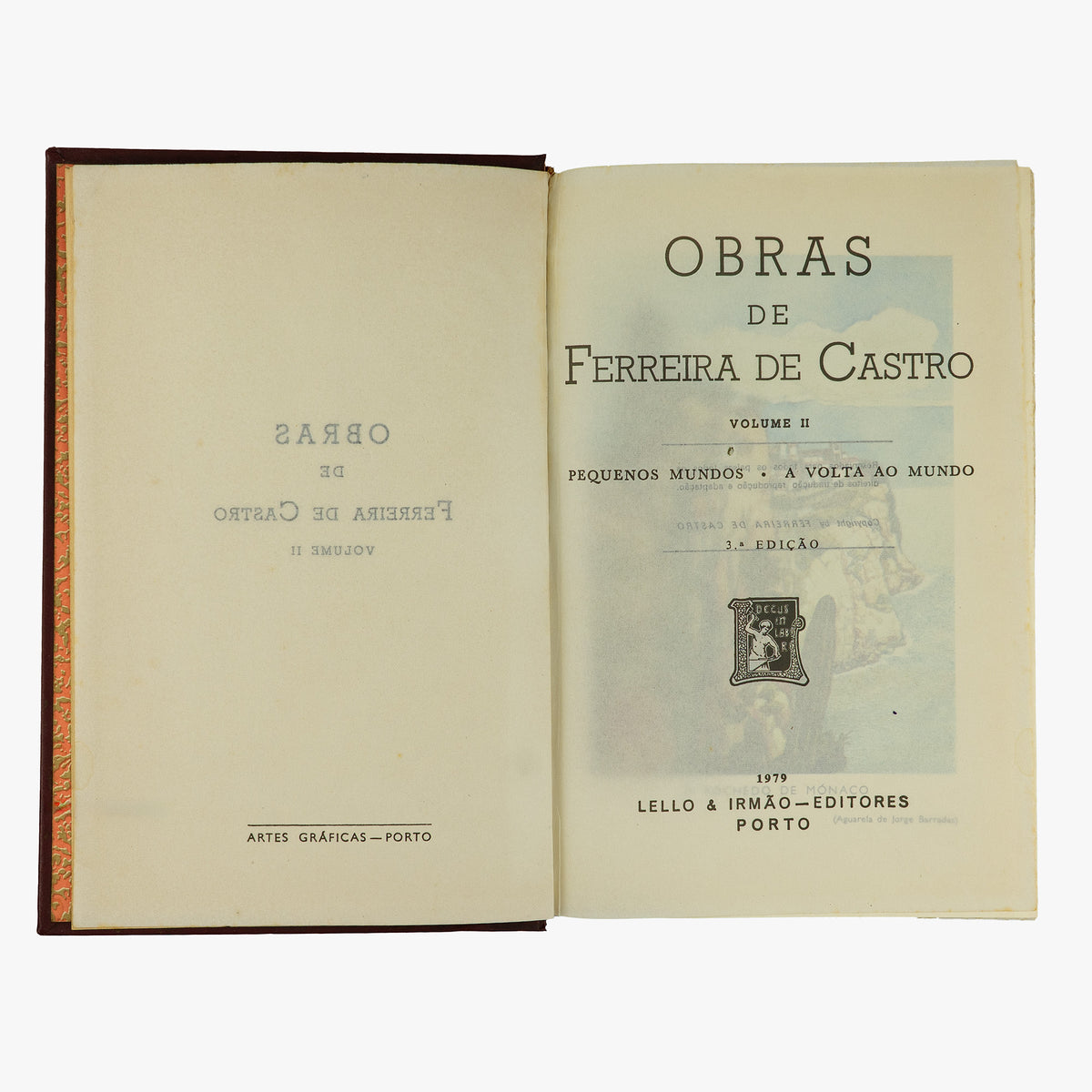 CASTRO, Ferreira de (1898–1974). Obras (Lello & Irmão, Porto, 1979), 4 vols.