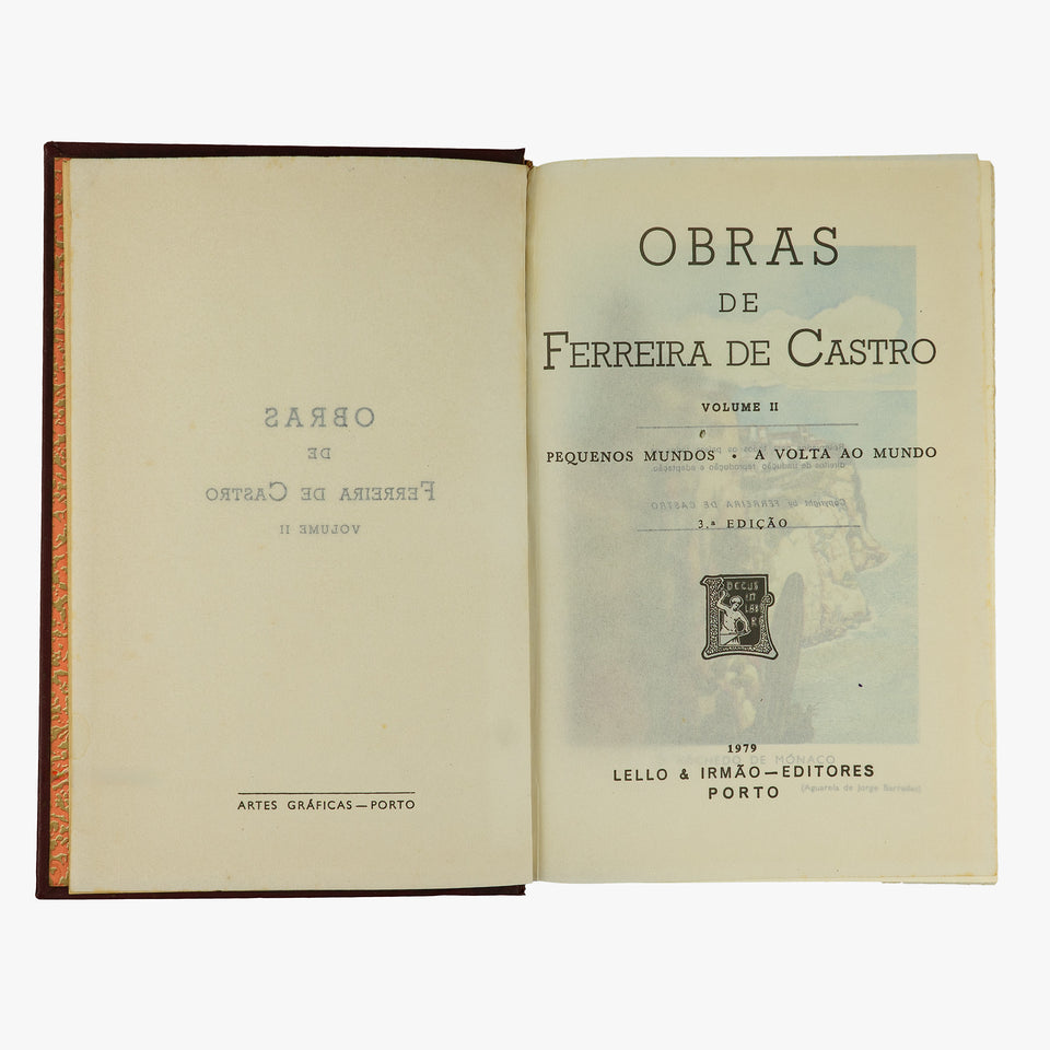 CASTRO, Ferreira de (1898–1974). Obras (Lello & Irmão, Porto, 1979), 4 vols.