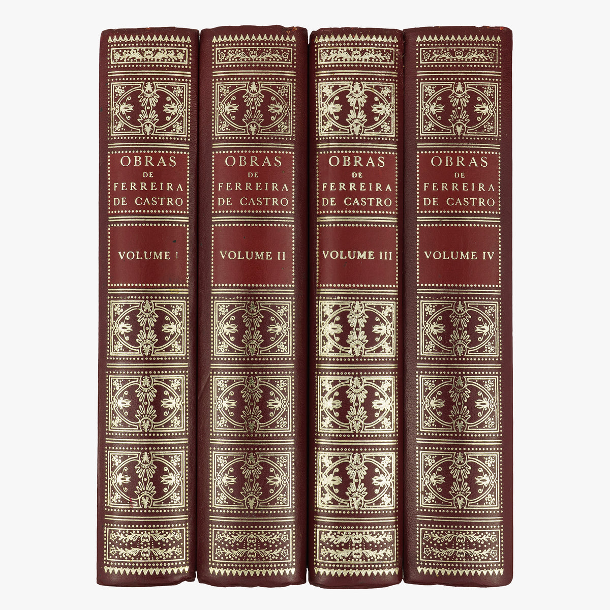 CASTRO, Ferreira de (1898–1974). Obras (Lello & Irmão, Porto, 1979), 4 vols.