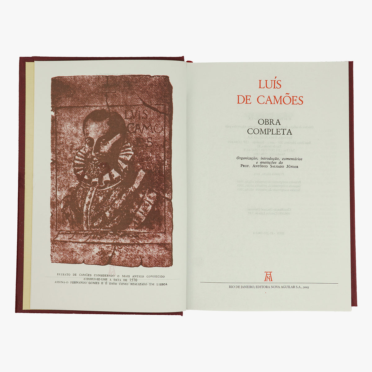 CAMÕES, Luís Vaz de (c. 1524–1580). Obra Completa (Editora Nova Aguilar, Rio de Janeiro, 2005).