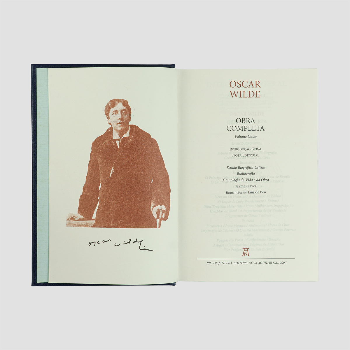 obra completa de Oscar Wilde edição Nova Aguilar 2007