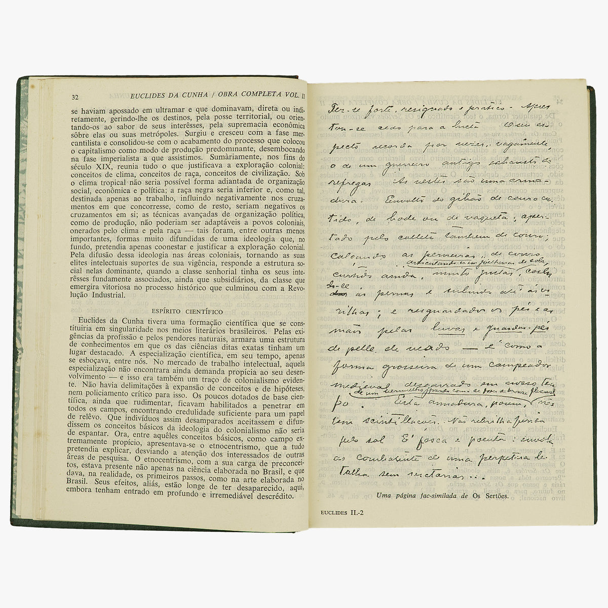 CUNHA, Euclides da (1866–1909). Obra Completa (Companhia José Aguilar Editora, Rio de Janeiro, 1966), 2 vols.