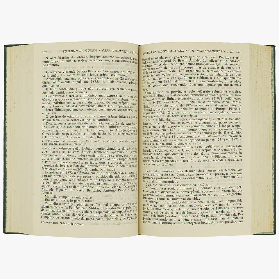 CUNHA, Euclides da (1866–1909). Obra Completa (Companhia José Aguilar Editora, Rio de Janeiro, 1966), 2 vols.