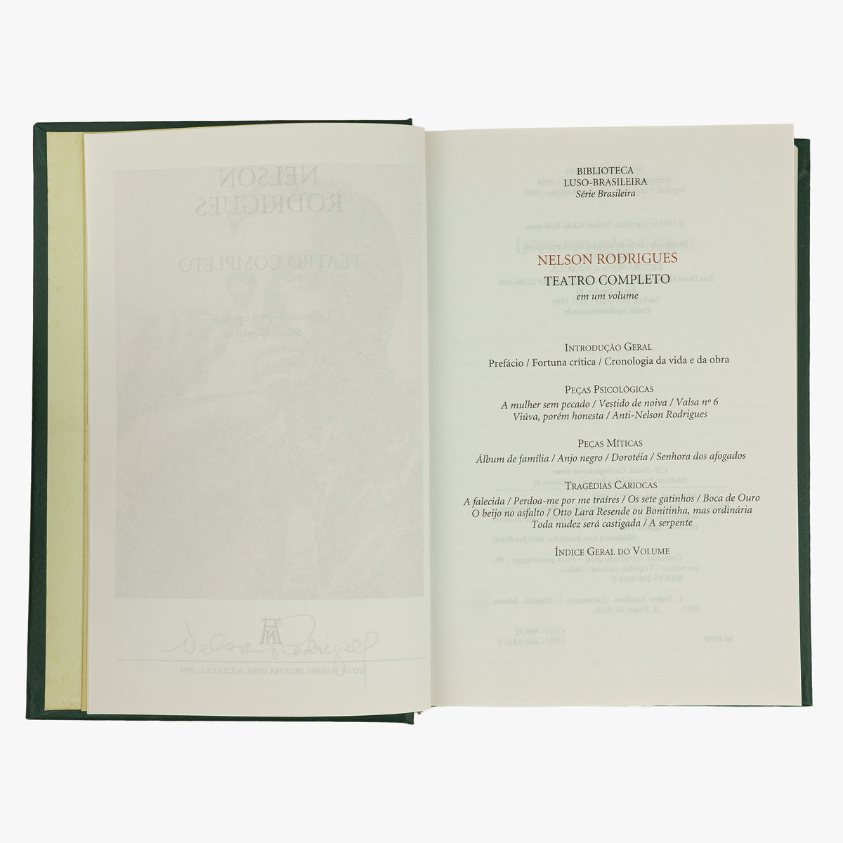 RODRIGUES, Nelson (1912–1980). Teatro Completo (Editora Nova Aguilar, Rio de Janeiro, 2003).
