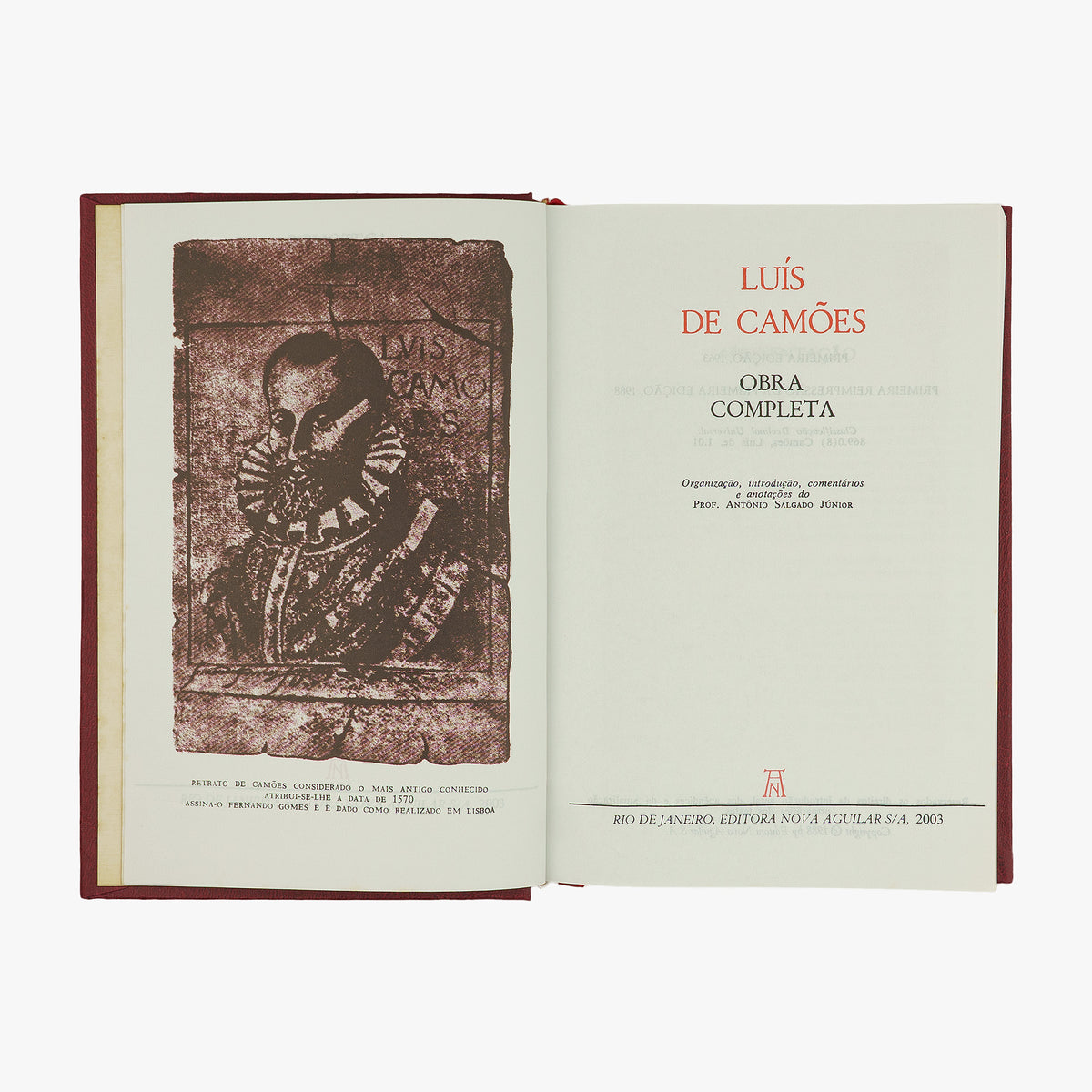 CAMÕES, Luís Vaz de (c. 1524–1580). Obra Completa (Editora Nova Aguilar, Rio de Janeiro, 2003).