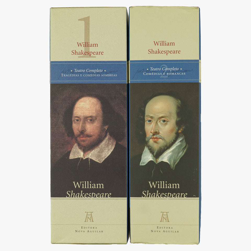 DOSTOIÉVSKI (1821–1881): Obra completa; BAUDELAIRE (1821–1867): Poesia e prosa; CERVANTES (1547–1616): Dom Quixote; POE (1809–1849): Ficção completa; SHAKESPEARE (1564–1616): Teatro completo; WILDE (1854–1900): Obra completa — 10 vols.