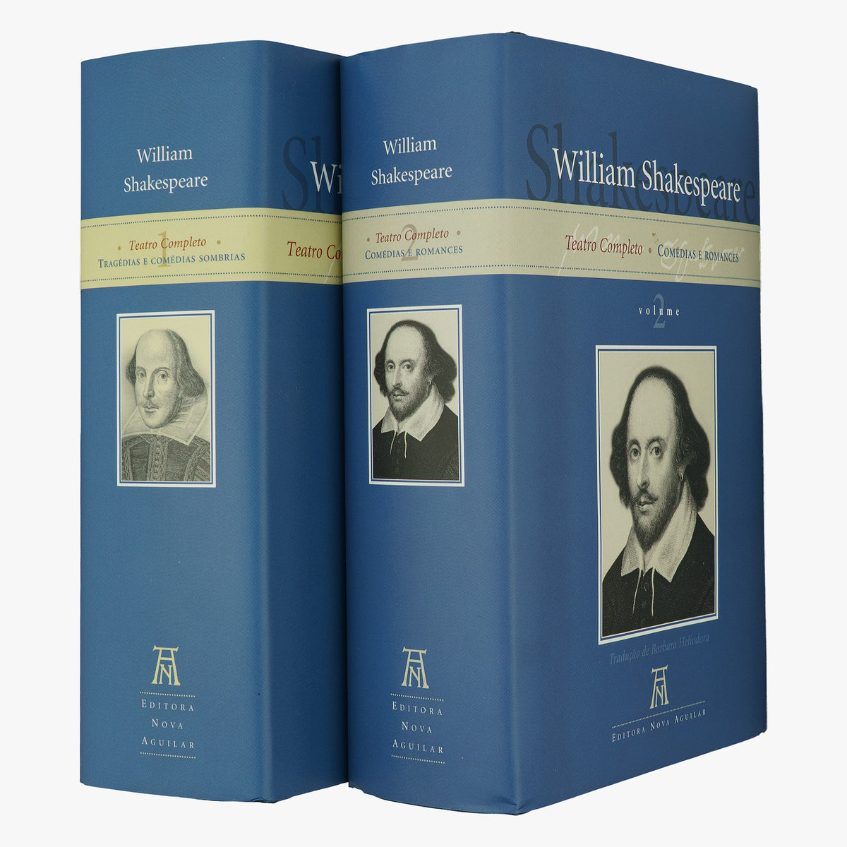 DOSTOIÉVSKI (1821–1881): Obra completa; BAUDELAIRE (1821–1867): Poesia e prosa; CERVANTES (1547–1616): Dom Quixote; POE (1809–1849): Ficção completa; SHAKESPEARE (1564–1616): Teatro completo; WILDE (1854–1900): Obra completa — 10 vols.