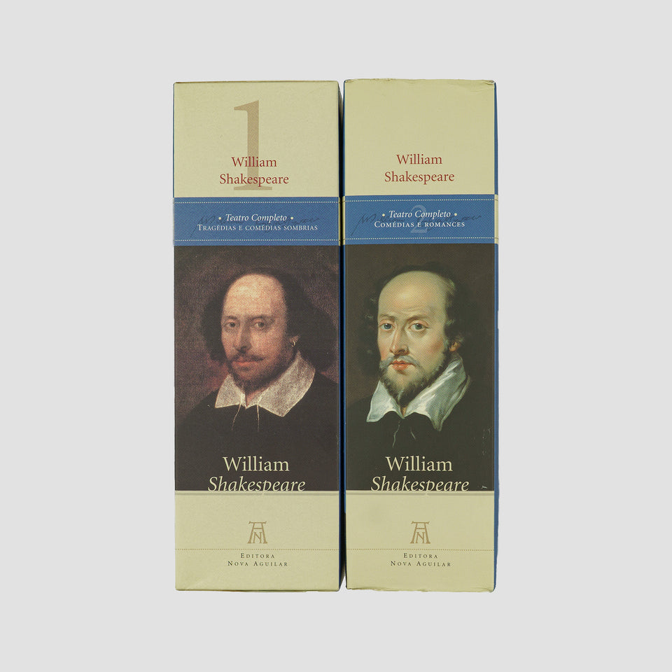 teatro completo de William Shakespeare edição Nova Aguilar 2009 2 volumes