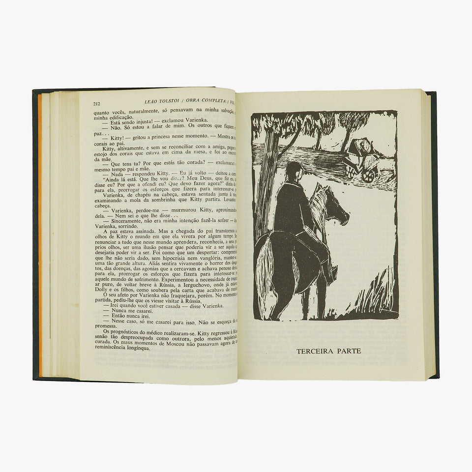 TOLSTÓI, Leão (1828-1910). Obra Completa (Editora Nova Aguilar, Rio de Janeiro, 1976/1981), 3 vols.