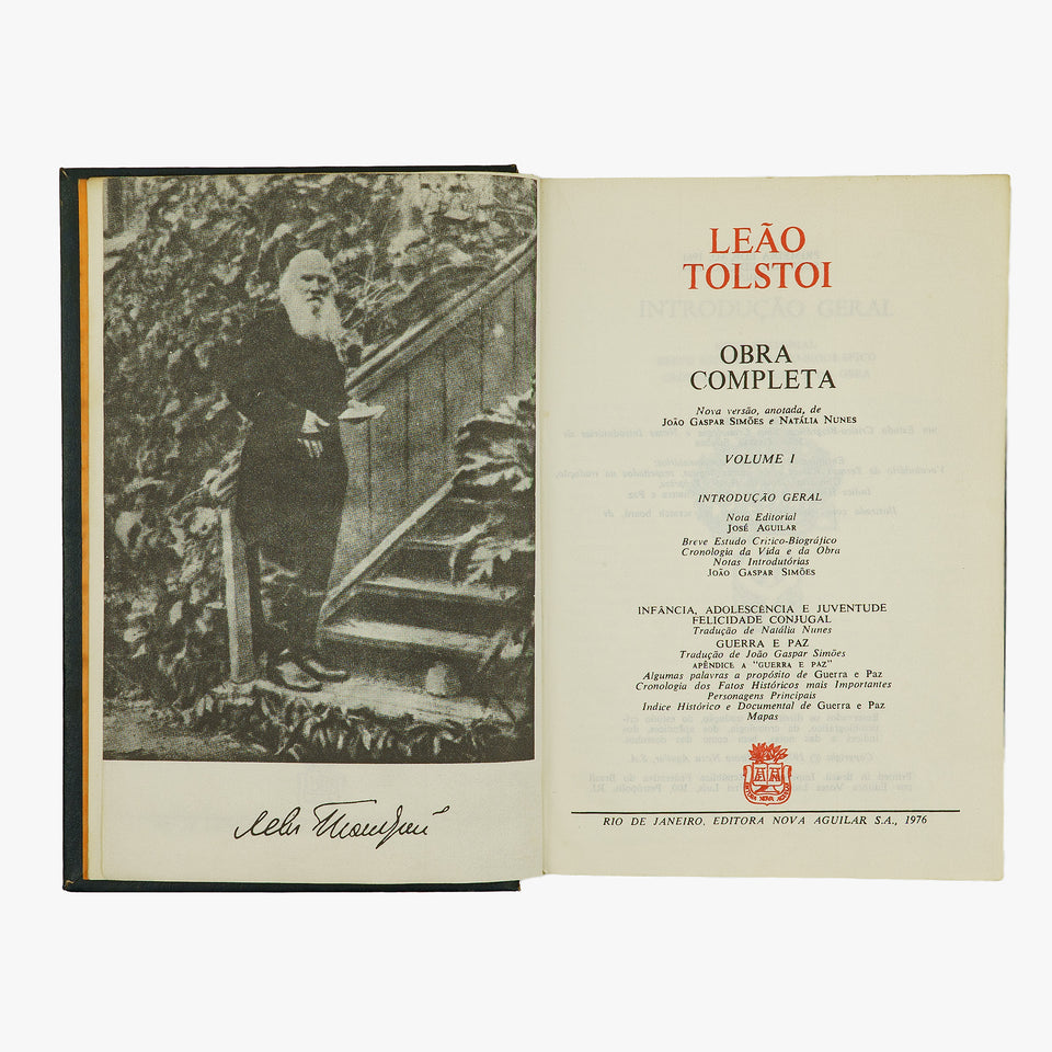 TOLSTÓI, Leão (1828-1910). Obra Completa (Editora Nova Aguilar, Rio de Janeiro, 1976/1981), 3 vols.