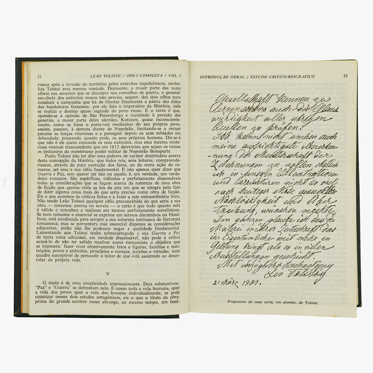 TOLSTÓI, Leão (1828-1910). Obra Completa (Editora Nova Aguilar, Rio de Janeiro, 1976/1981), 3 vols.