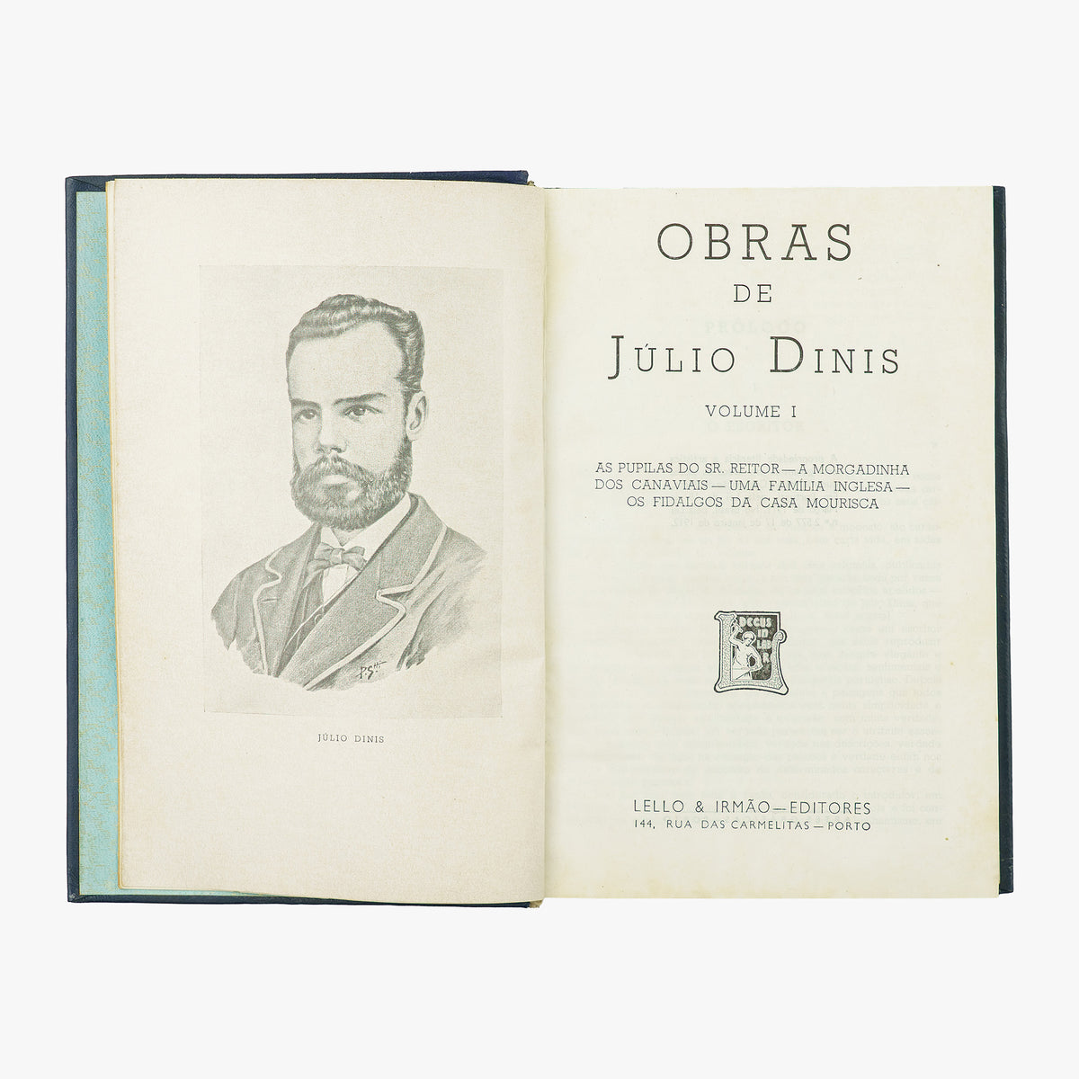 DINIS, Júlio (1839-1871). Obras (Lello & Irmão Editores, Porto, s.d.), 2 vols.