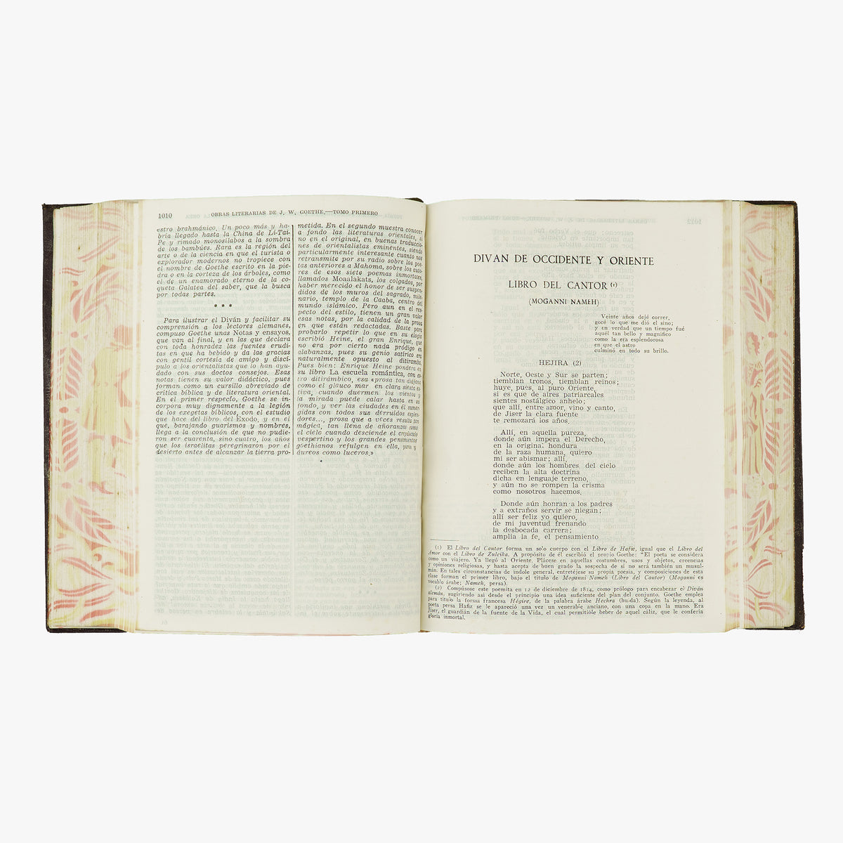 GOETHE, Johann Wolfgang von (1749-1832). Obras Literarias (M. Aguilar - Editor, Madrid, 1944/1945), 2 vols.