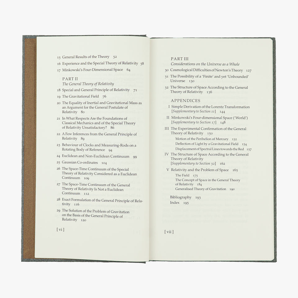 EINSTEIN, Albert (1879–1955). Relativity: The Special and the General Theory (The Folio Society, London, 2004).
