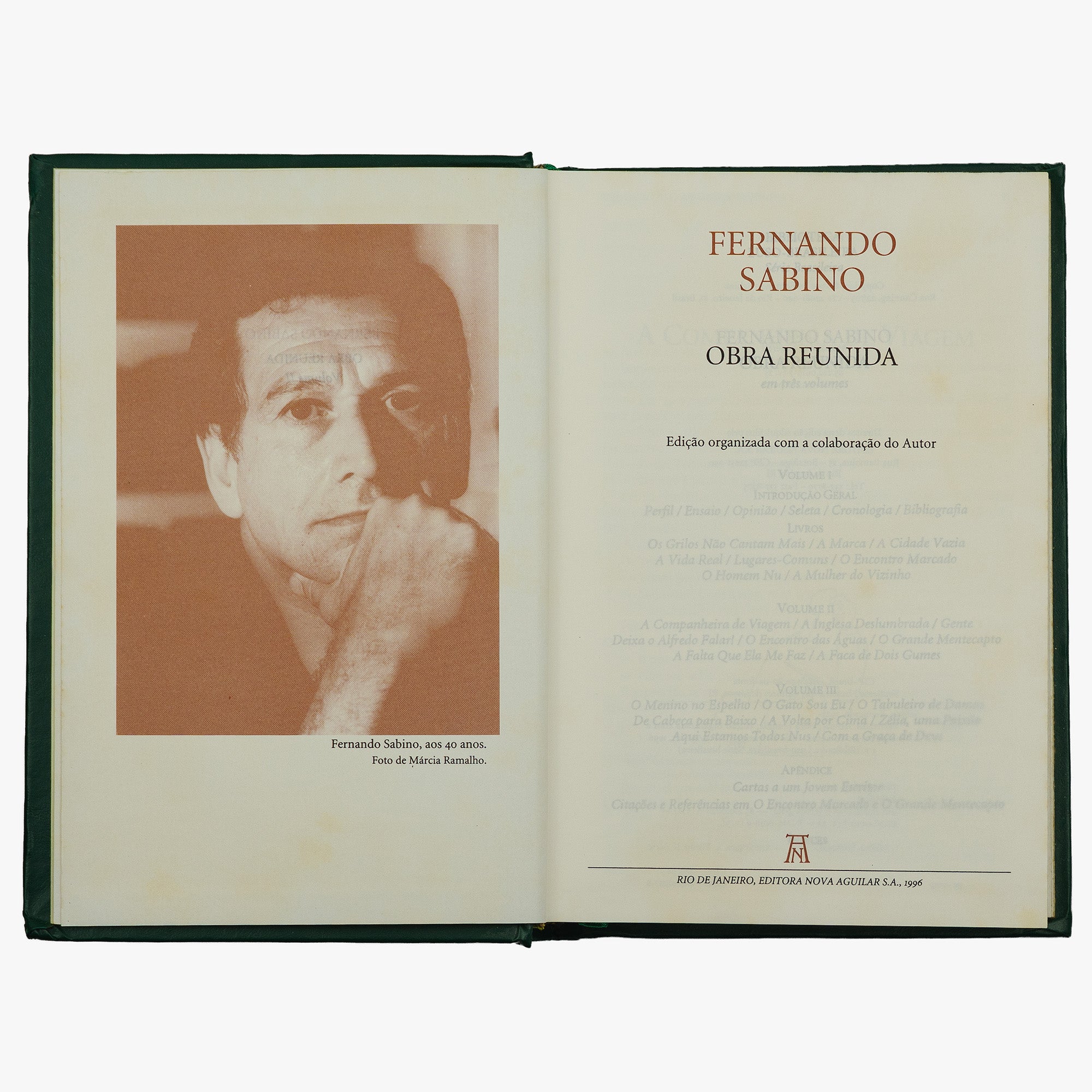 SABINO, Fernando (1923–2004). Obra reunida (Editora Nova Aguilar, Rio de Janeiro, 1996), 3 vols.