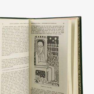 Manuel Bandeira — Poesia Completa e Prosa (Editora Nova Aguilar, 1977). Livro físico. Encadernação em couro com douração.