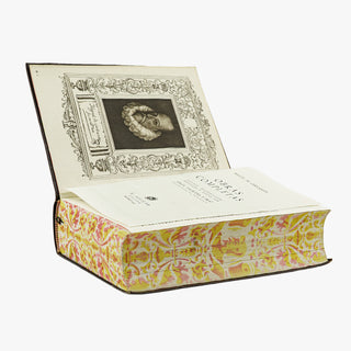 Miguel de Cervantes Saavedra — Obras completas (M. Aguilar, 1943). Livro físico. 1ª (primeira) edição com encadernação editorial em couro com douração.