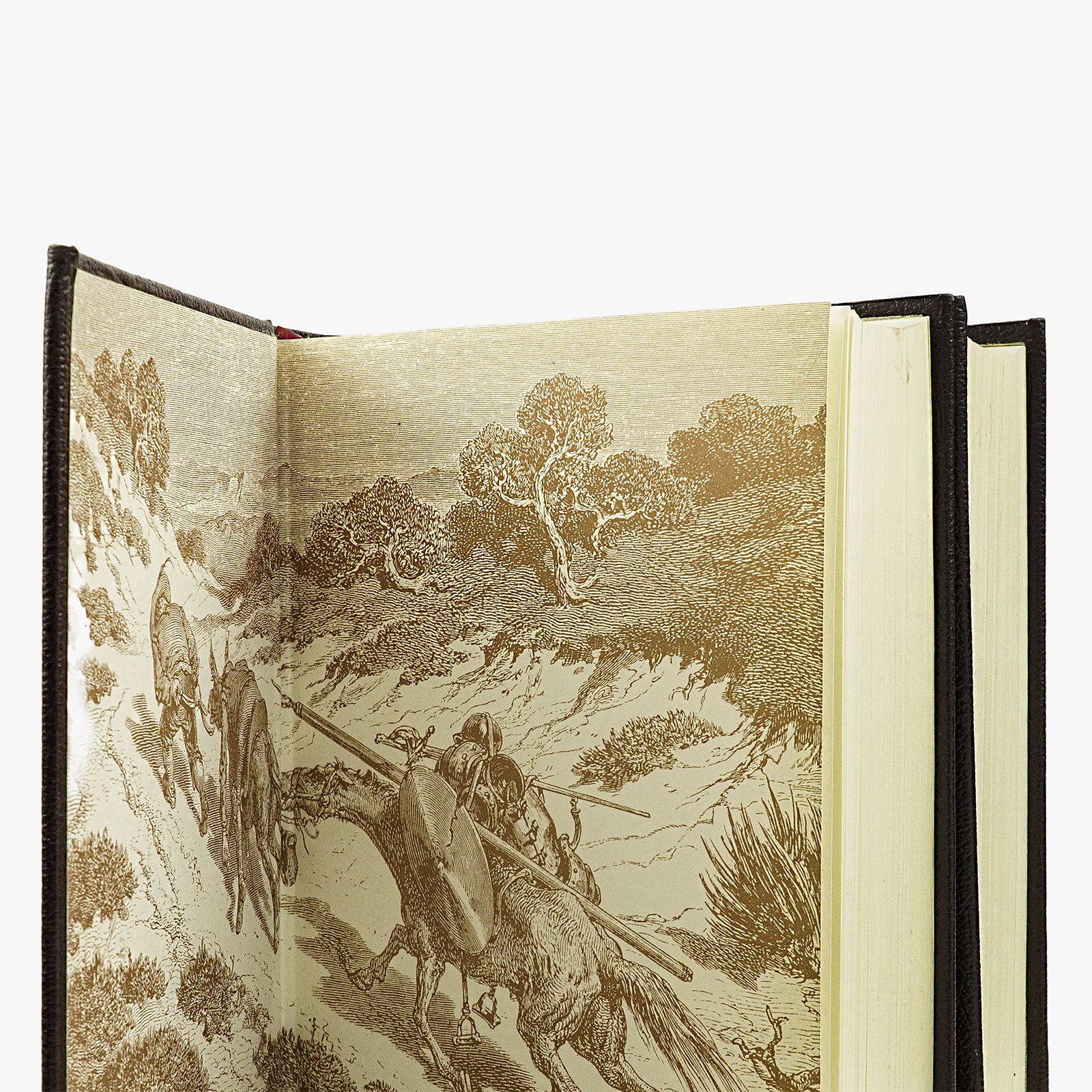 Miguel de Cervantes — Obras completas (Aguilar, 2003), 2 volumes. Encadernação editorial com douração. Livros físicos.