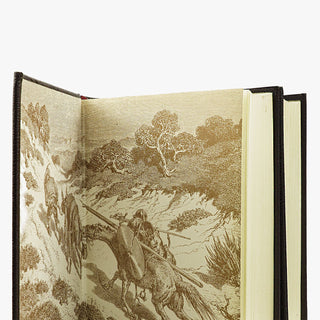 Miguel de Cervantes — Obras completas (Aguilar, 2003), 2 volumes. Encadernação editorial com douração. Livros físicos.