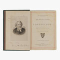 Longfellow — The Poetical Works (Frederick Warne and Co., c. 1880). Livro físico, edição vitoriana. Encadernação editorial com douração.