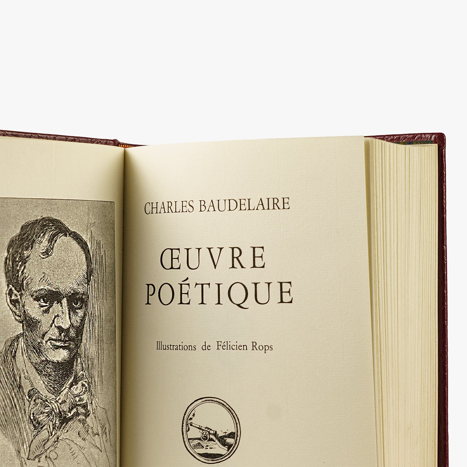 Charles Baudelaire — Oeuvre poétique (Jean de Bonnot, 1973). Livro físico em encadernação de luxo.
