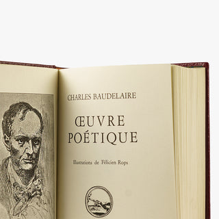 Charles Baudelaire — Oeuvre poétique (Jean de Bonnot, 1973). Livro físico em encadernação de luxo.